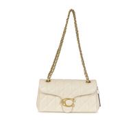 Quilted Tabby Shoulder Bag with Chain, female, Coach, Shoulder Bags, Beige, ONE SIZE, Bags ONE SIZE