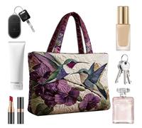 Quilted Tote Bag Boho Gym Bag | Quilted Handbag for Women Travelers Busy Moms Students Commuters Office Casual Shopping Weekend Getaways Travel Beach Day