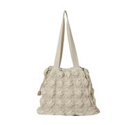 Quilted Tote Bag for Women Puffer Bags Puffy Shoulder Hobo Cloud Handbag Bubble Purse Quilted Carryall Bag Lightweight, Off-white, Casual