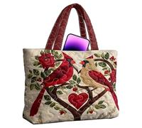 Quilted Tote Bag for Women - Weekender Duffle Bag | Shoulder Quilted Handbag | for Work Commute Gym Yoga Beach Days Weekend Getaways Short Leisure Travel College Shopping Evening Out Busy Moms