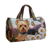 Quilted Tote Bag, Large Capacity Purse, Retro Handbag with Animal Pattern, Tote Bag with Sturdy Design, Fashion Accessory, Use for Work Travel School College Office Hospital Teacher Nurse