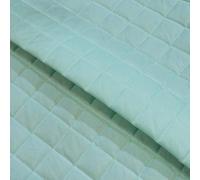 Quilted Waterproof Fabric 4oz Polyester with 100gsm Wadding 150cm Width Box Design - Supplied by the Metre as One Continuous Length (Mint, Per Metre (as one Continuous Length))