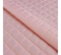 Quilted Waterproof Fabric 4oz Polyester with 100gsm Wadding 150cm Width Box Design - Supplied by the Metre as One Continuous Length (Pink, Per Metre (as one Continuous Length))