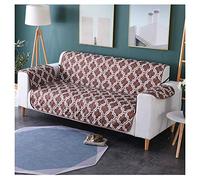 Quilted Waterproof Sofa Slip Cover, Anti Slip Kids & Pet Protector for Furniture Sofa Settee,Light Goffee,3 Seater