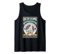 Quilter Dilemma Certified Fabric Addict Funny Gnome Quilting Tank Top