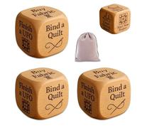 Quilter’s Decision Dice, Fun Sewing Choice Maker, Handmade Wooden 6 Sided Quilting Task Decider, 6 Fun Activities - Each Side Suggests a Job for Quilters, Laser Engraved Craft Dices