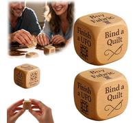 Quilter’s Dice,Handmade Wooden Quilter’s Decision Dice with 6 Engraved Sewing Tasks,Q-uilters Decision D-ice,Fun Sewing Tool for Q-uilters & Crafters,A C-hristmas Gift for DIY S-ewing Enthusiasts