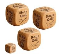 Quilter’s Dice, Handmade Wooden Quilting Decision Dice with 6 Engraved Sewing Tasks, Fun Gift for Quilters, Sewists & Craft Lovers to Add Excitement to Sewing Routine (9)