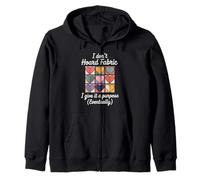 Quilter Sewer Passion for Quilting Sewing and Knitting Zip Hoodie