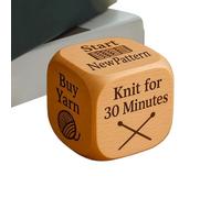 Quilter's Decision Dice,Wooden Decision Dice with 6 Engraved Sewing Tasks - Art Craft Sewing Accessory for Friends Professionals Women Sewers Family Mother Grandmother Enthusiasts