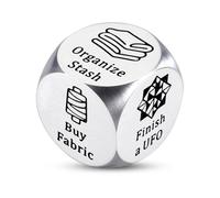 Quilters Dice, 6-Sided Metal Quilter's Decision Dice - Quilting Tools Fun Sewing Gifts for Sewing Lovers Quilter Women, Sewings Tools Cool Quilting Gift for Quilters & Crafters Birthday Valentines Day