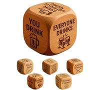 Quilters Dice, Handmade Wooden Quilting Decision Dice, Fun Practical Prompts Tool, Sewing Decision Dices/Embroidery/Knitting/Baking Activity for Difficulty in Choosing (1pcsB)