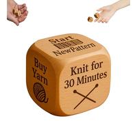 Quilter's Dice, Wooden Decision Dice With 6 Engraved Quilting Tasks, Handmade Wooden Quilting Decision Dices For Sewing Enthusiasts Fun Gift (B, 1 PC)