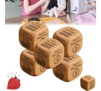 Quilter's Dice, Wooden Sewing Decision Dice with 6 Engraved Quilting Tasks, Handmade Laser Engraved Craft Die, Fun Sewing Gift for Quilters, Sewists & Craft Lovers