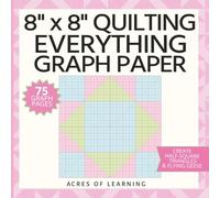 Quilter's Everything Graph Paper, Half-Square Triangle and Flying Geese 8" x 8" Design Layout Notebook (Quilter's Graph Paper)