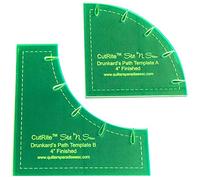 Quilter's Paradise Drunkards Path Template, Green