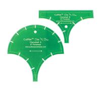 Quilter's Paradise Finished Clamshell Template, Green