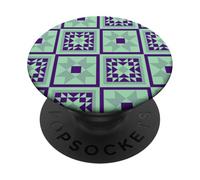 Quilters Patchwork Quilt Square Inspired Design 3 PopSockets Adhesive PopGrip