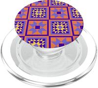 Quilters Patchwork Quilt Square Inspired Design 4 PopSockets PopGrip for MagSafe