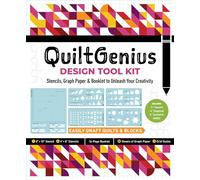 QuiltGenius Design Tool Kit: Stencils, Graph Paper & Booklet to Unleash Your Creativity