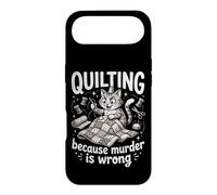Quilting Because Murder Is Wrong Funny Quilter Sewer Sewing Case for iPhone Air