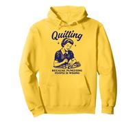 Quilting Because Punching People Is Wrong Pullover Hoodie