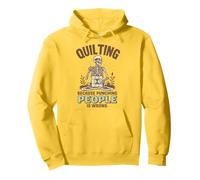 Quilting Because Punching People Is Wrong Pullover Hoodie