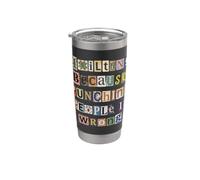 Quilting Because Punching People is Wrong Stainless Steel Insulated Tumbler