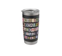 Quilting Because Punching People is Wrong Stainless Steel Insulated Tumbler