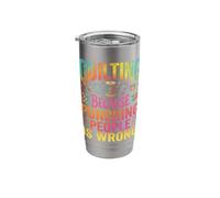 Quilting Because Punching People is Wrong Stainless Steel Insulated Tumbler