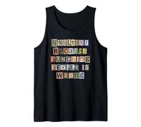 Quilting Because Punching People is Wrong Tank Top