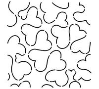 Quilting Creations Heart Stipple Quilt Stencil