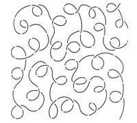 Quilting Creations Large Loop Background Quilt Stencil, 11"