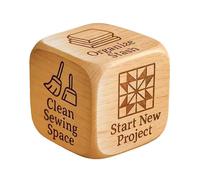Quilting Dice - Fun Quilting Tasks Selecter | Portable Quilt Dice for Party Women Men Sewing Lovers Quilters Crafters Family Gathering School Birthday Stocking Stuffer