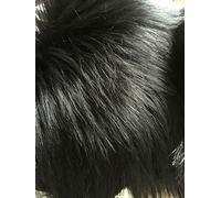 Quilting fabric Black Fluffy Faux Fur Fabric Long Hair 60mm For DIY Crafts,smooth Fake Fur For Costume Decoration Rugs Scarfs Prop Backdrop Wedding Party Plush Toy 50x45cm