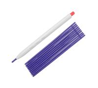 Quilting Fabric Marker Pen with Refillable Press Tool, Heat Erasable Guide Marks, 10 Refills Included for Sewing Tailor Chalk Pen Sewing Marker Refillable Fabric Guide Quilting Tool Dressmaking Heat