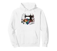 Quilting Grandma Thimble Sewing Machine Vintage Grandmother Pullover Hoodie