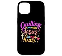 Quilting In My Veins Jesus In My Heart Bible Quilter Sewing Case for iPhone 13