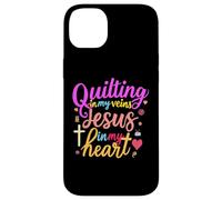 Quilting In My Veins Jesus In My Heart Bible Quilter Sewing Case for iPhone 14 Plus