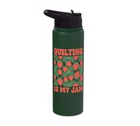 Quilting is My Jam Stainless Steel Insulated Water Bottle