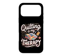 Quilting Is My Therapy Quilter Sewing Patchwork Fabric Case for iPhone 17 Pro Max