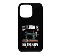 Quilting Is My Therapy Sewing Machine Case for iPhone 13 Pro