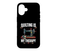 Quilting Is My Therapy Sewing Machine Case for iPhone 16