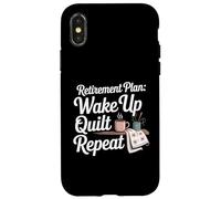 Quilting Lover Sewing Retirement Knitting Quilter Sewer Case for iPhone X/XS
