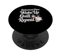 Quilting Lover Sewing Retirement Knitting Quilter Sewer PopSockets Adhesive PopGrip