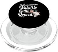 Quilting Lover Sewing Retirement Knitting Quilter Sewer PopSockets PopGrip for MagSafe