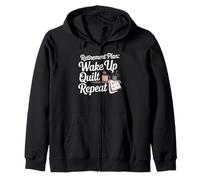 Quilting Lover Sewing Retirement Knitting Quilter Sewer Zip Hoodie