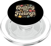 Quilting My Feelings Sewing Quilter Hobby |- PopSockets PopGrip for MagSafe