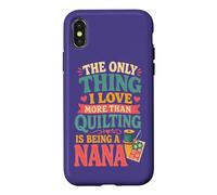 Quilting Nana Sewing Quilter Retro Patchwork Lover Case for iPhone X/XS