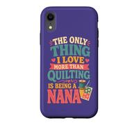 Quilting Nana Sewing Quilter Retro Patchwork Lover Case for iPhone XR